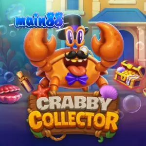 Tampilan antarmuka permainan slot Crabby Collector dengan tema bawah laut